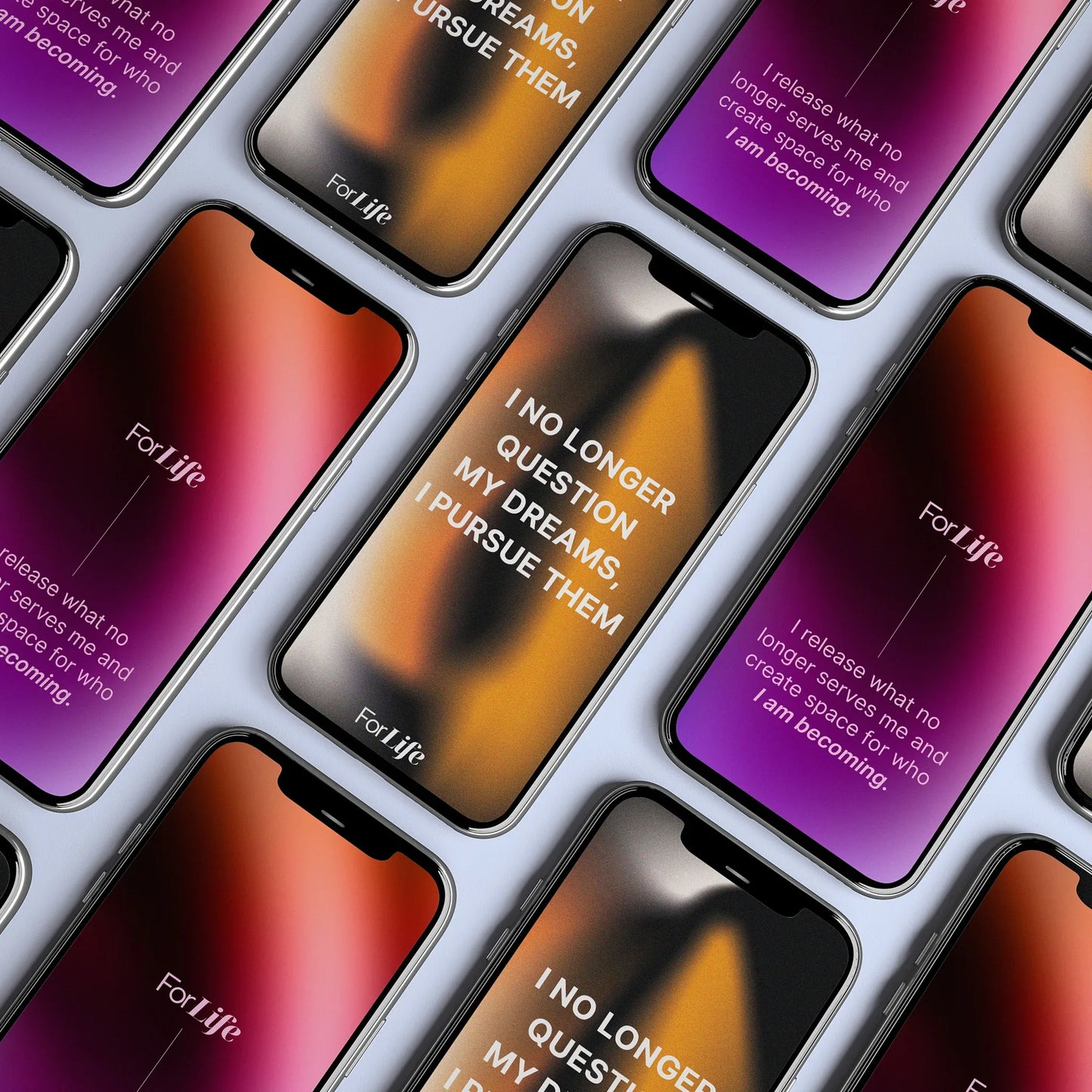 Dare to Dream + Thriving Season Positive Affirmation Wallpapers Bundle